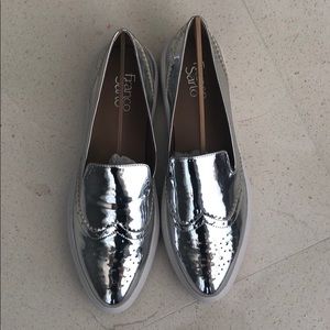 Metallic Franco Sarto slip on shoes 9.5